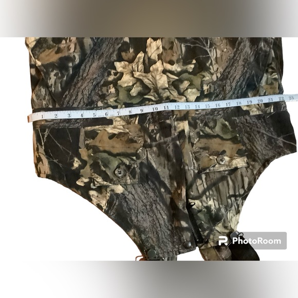 Vintage Wolf Mountain Hunting Wear by Key Camouflage Bib Overalls - Picture 10 of 10